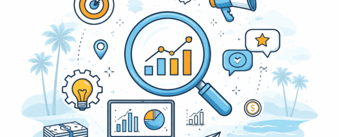 digital marketing strategy concept with analytics growth chart and marketing icons