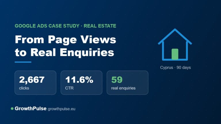 Real estate Google Ads case study in Cyprus